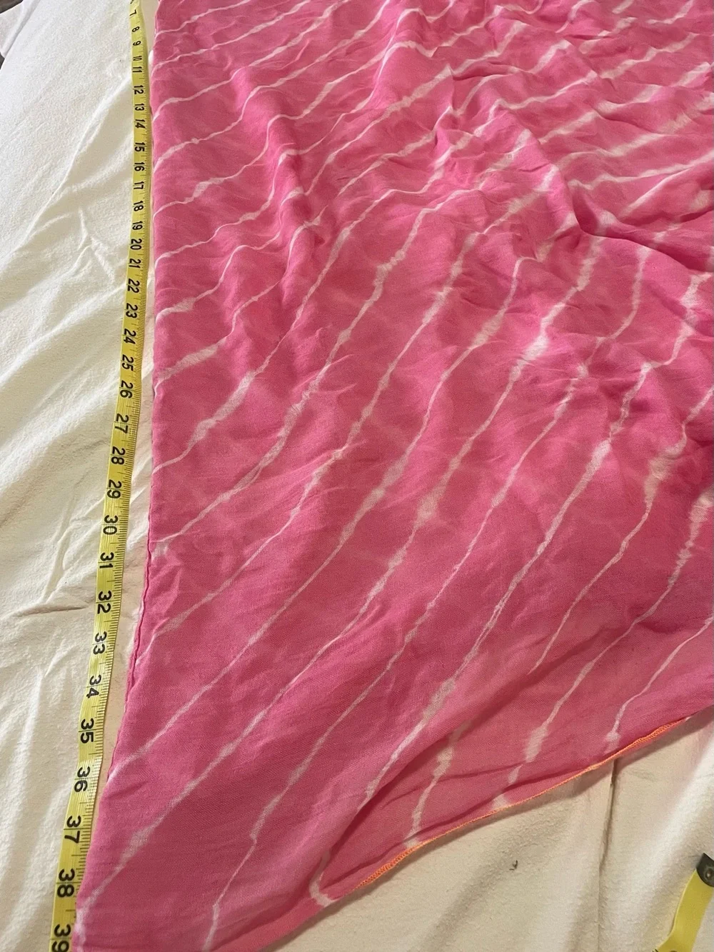 Splendid Pink and White Striped Infinity Scarf